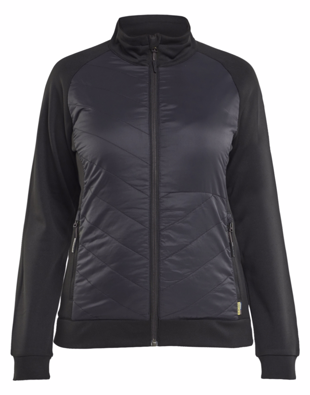 Sweatjakke Dame 3419 Sort/Mørk grå, str. M
