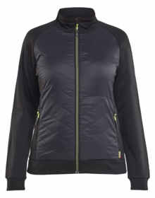 Blåkläder - Sweatjakke Dame 3419 Sort/gul