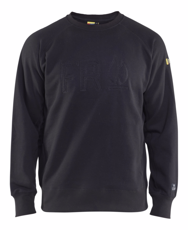 Sweatshirt 3477 Sort, str. 4XL