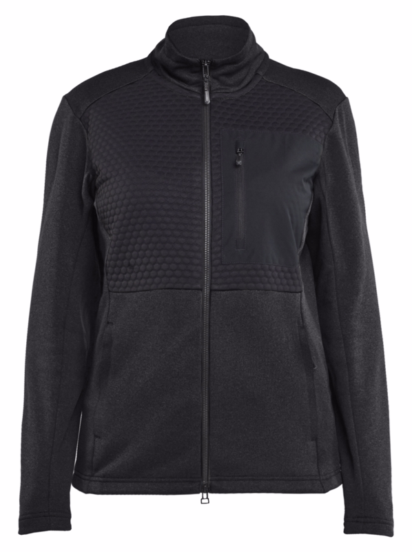 Sweatshirt m/lyn Dame 3549 Sort, str. XS