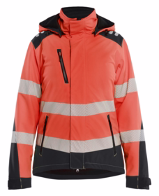 Blåkläder - Vintersoftshell jakke Dame Hi-vis 4401 Rød/sort