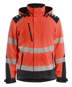 Blåkläder - Vintersoftshell jakke Hi-vis 4400 Rød/sort