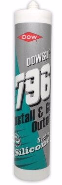 Dow Corning 796 Sort patron, 310 ml