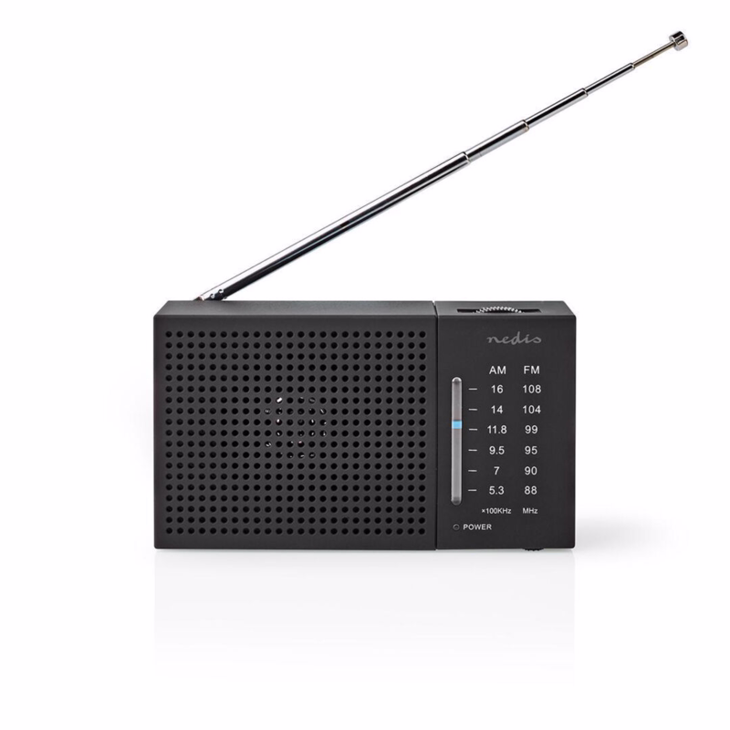 FM Radio RDFM1200BK bærbart design i lommestørrelse