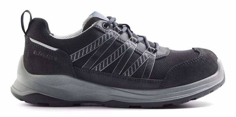 Sikkerhedssko 2402 Sprinter Sort/Mellemgrå, str. 48