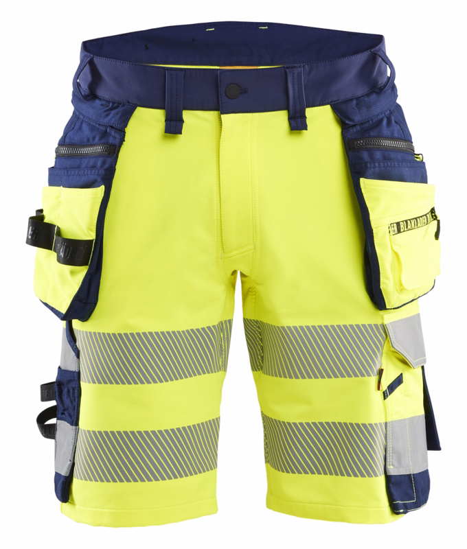 Arbejdsshorts Hi-vis 1120 Gul/Marineblå, str. C48