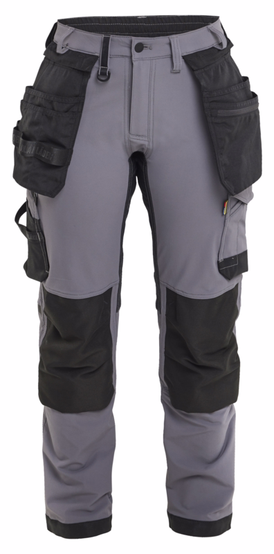 Arbejdsbuks Dame 7121 Mellemgrå/sort, str. C32