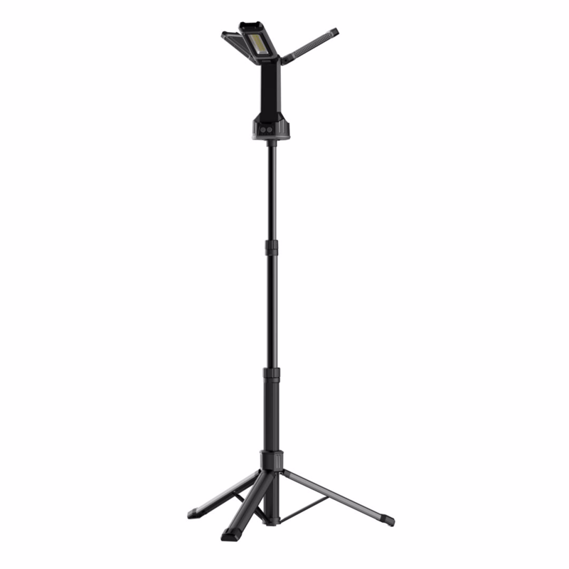 Arbejdslampe LED 3 lys 360°, 7.000 Lumen Genopladelig