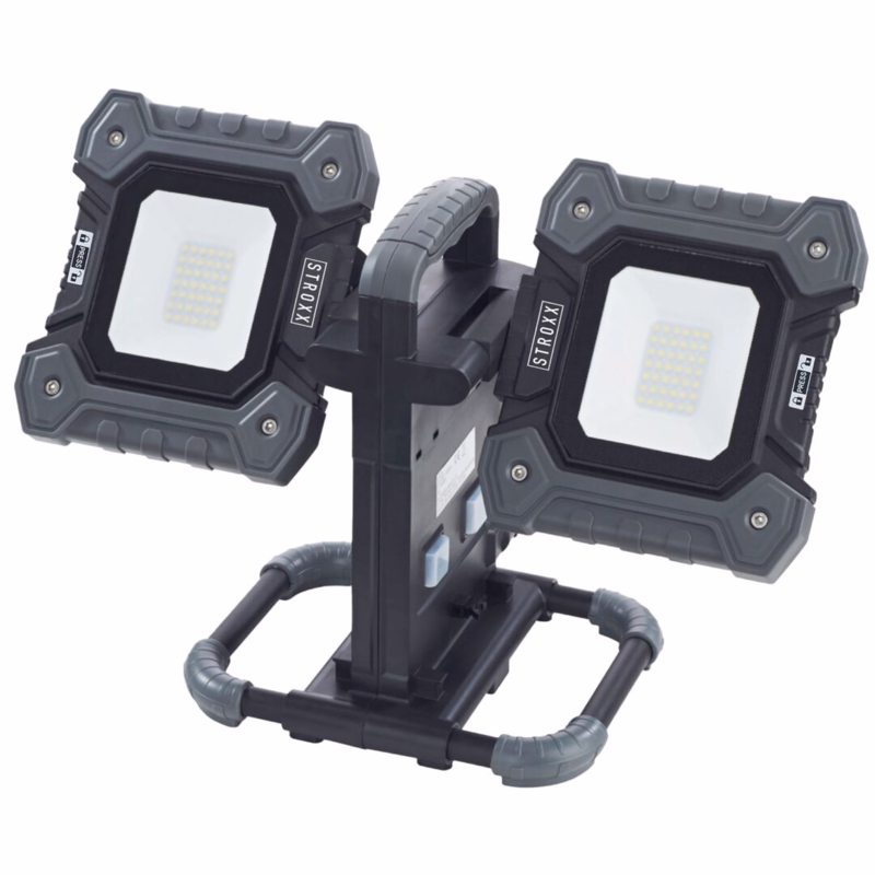 Arbejdslampe LED 2 Lys drejelig, 5.500 Lumen, 230 V