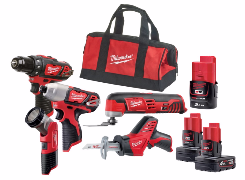 Maskinsæt CR 12V M12, 5-pak