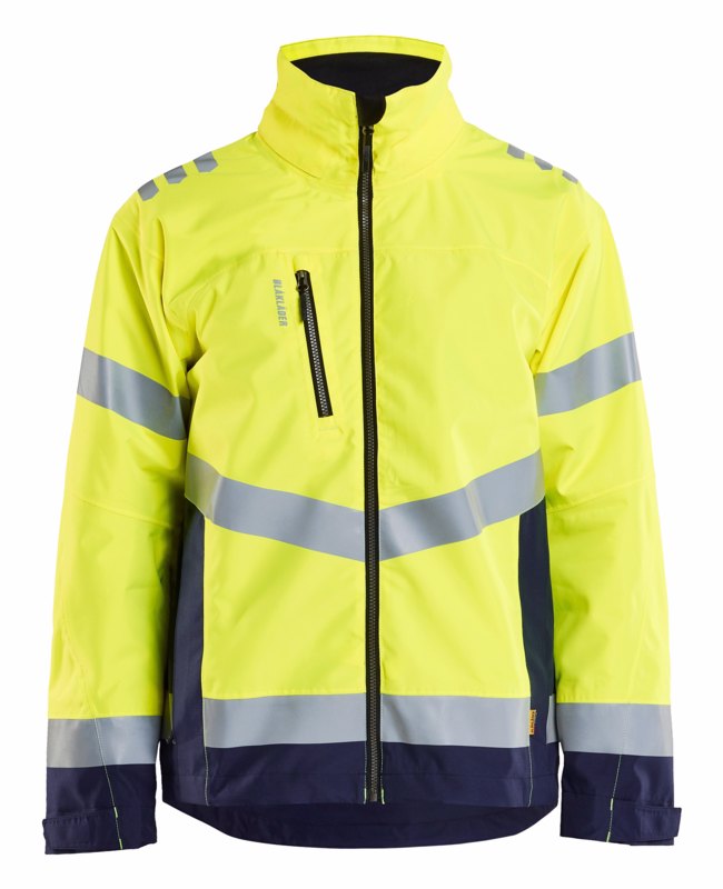 Skaljakke 4760 Hi-vis Gul/Marineblå, str. 3XL