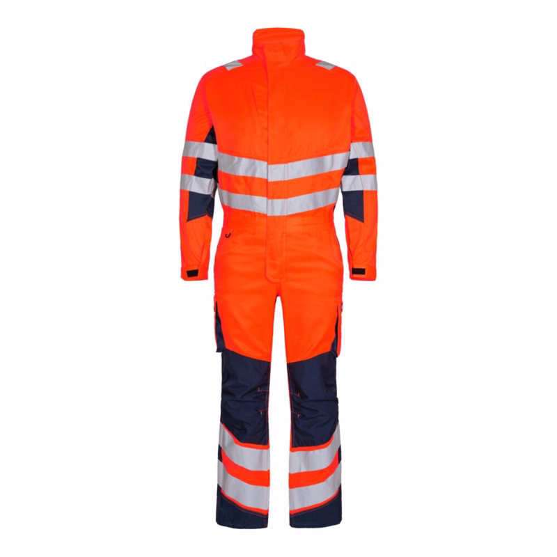 Kedeldragt Hi-vis 4545 Orange/blue ink, str. M