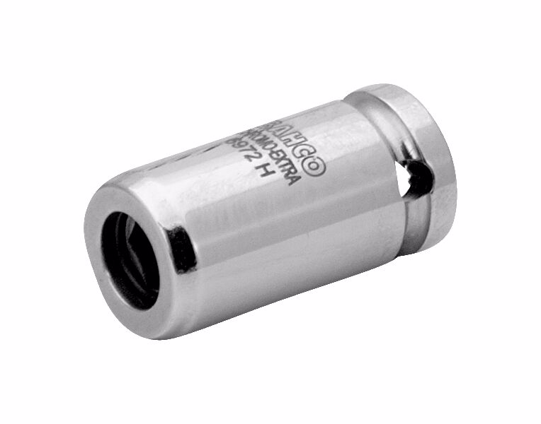 Adapter 1/4" m/indvendig firkant til sekskant bits