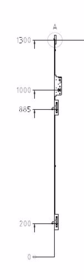 Assa Abloy - Underdel terrassedør 25x1300mm H6 D28mm