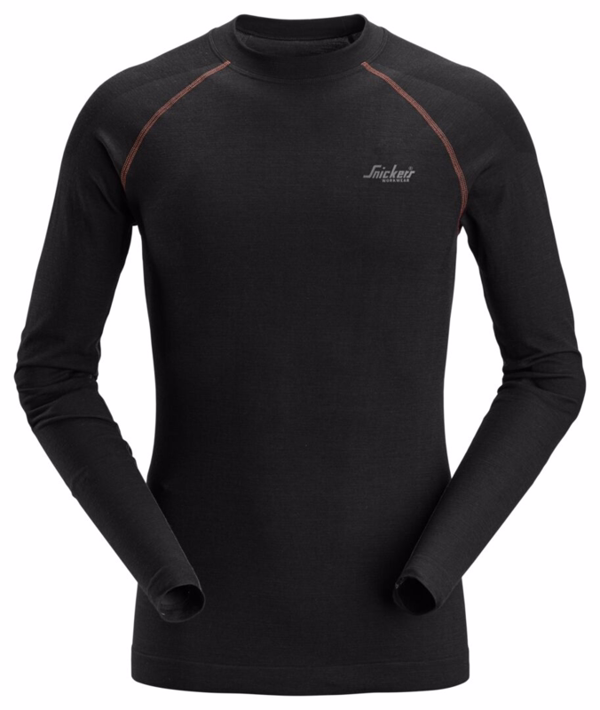 Undertrøje L/Æ Uld 9483 Sort, str. M