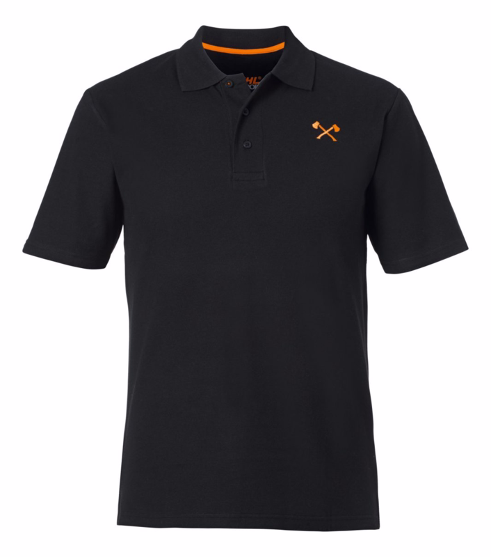 Poloshirt sort, str. S