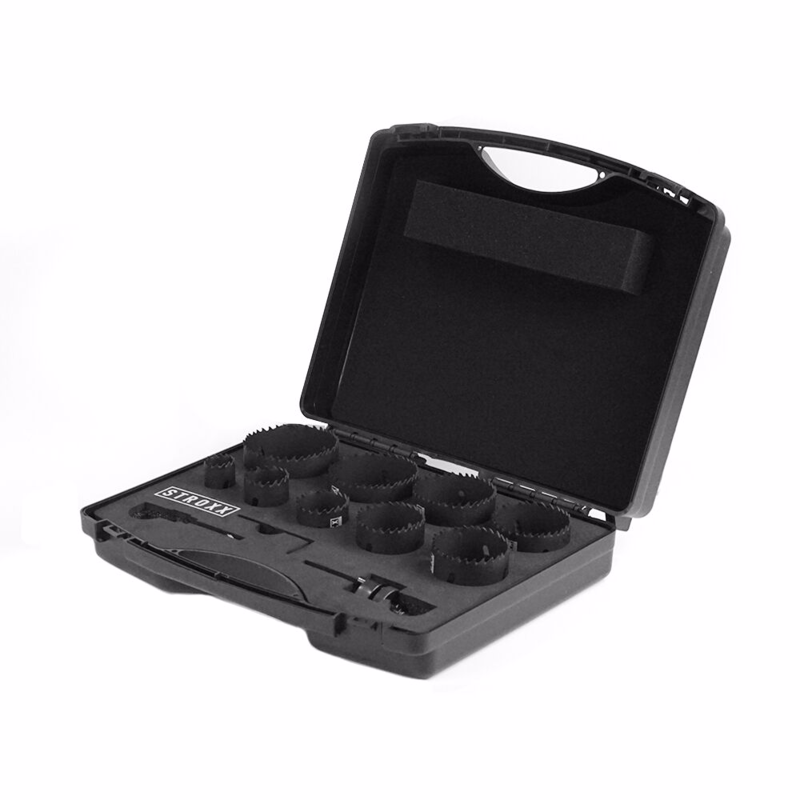 Hulsavsæt HSS bimetal Snedker 25-76mm, 11 dele