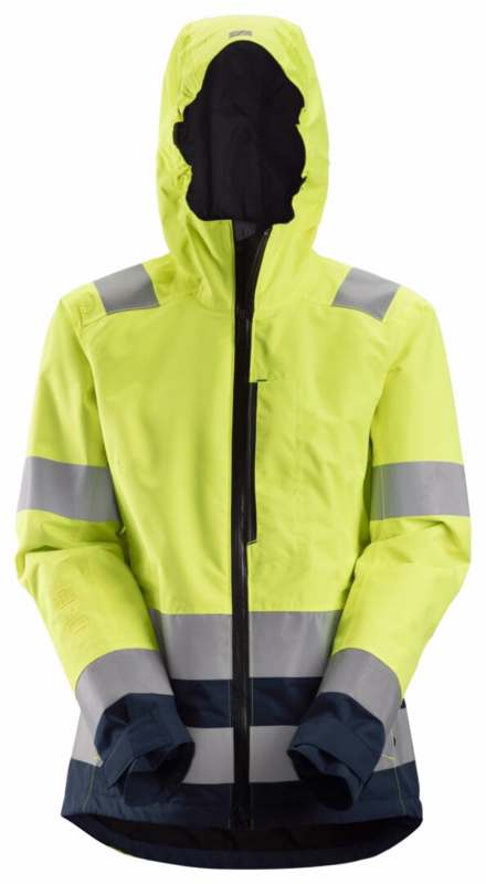 Skaljakke AllroundWork dame kl 3 gul/Navy, str. XL