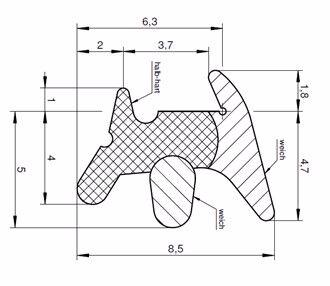 Glasbånd S-7515-X-HVID-EBV 9016 rulle a 10 mtr.