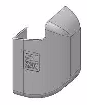 Dækkappe k psk160 gr.107 ral9003 b1