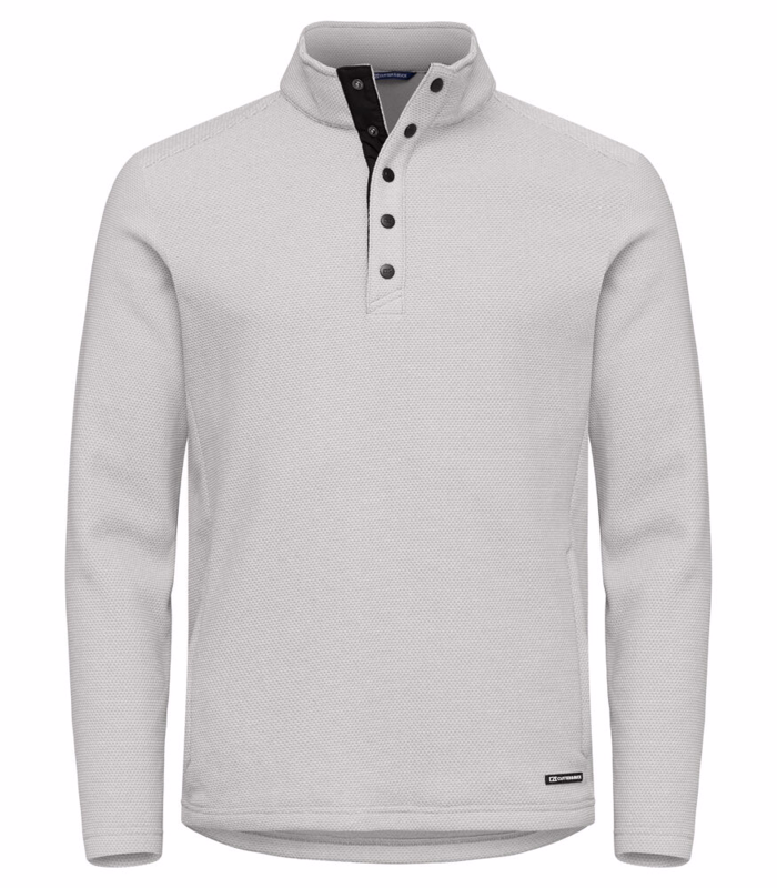 Fleecetrøje m/knap Hunts 358428 Silver, str. XL