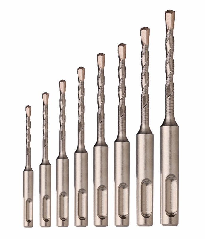 SDS hammerborsæt 5-10mm, 8 dele