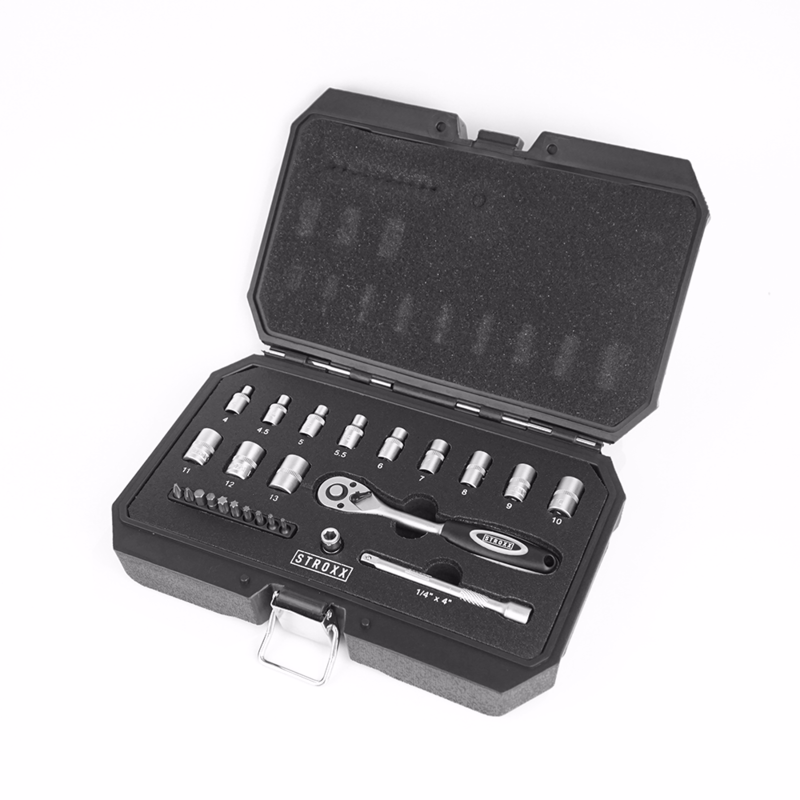 Topnøglesæt 1/4", 25 dele