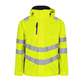F. Engel - Skaljakke Hi-vis 1146 Gul/blue ink