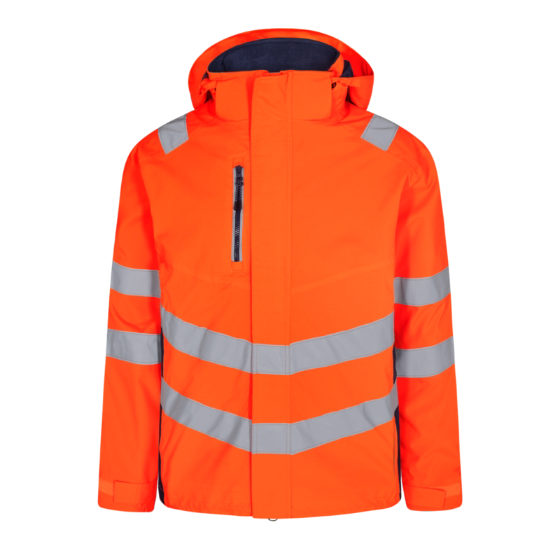 Skaljakke Hi-vis 1146 Orange/blue ink, str. 4XL