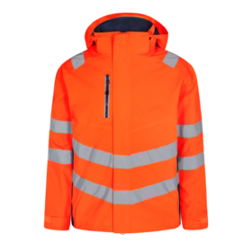 F. Engel - Skaljakke Hi-vis 1146 Orange/blue ink