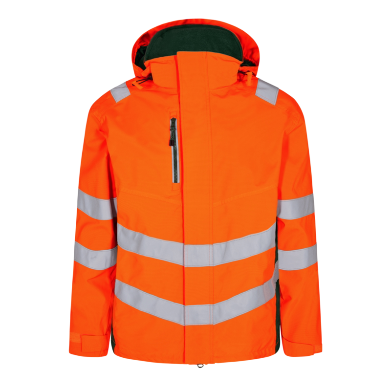 Skaljakke Hi-vis 1146 Orange/grøn, str. 2XL