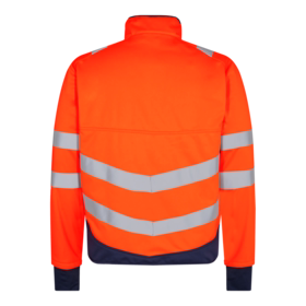 F. Engel - Softshelljakke Hi-vis 1150 Orange/blue ink