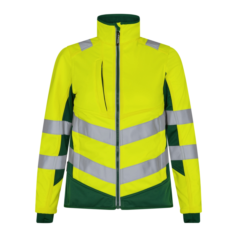Softshelljakke Dame Hi-vis 1156 Gul/grøn, str. XS