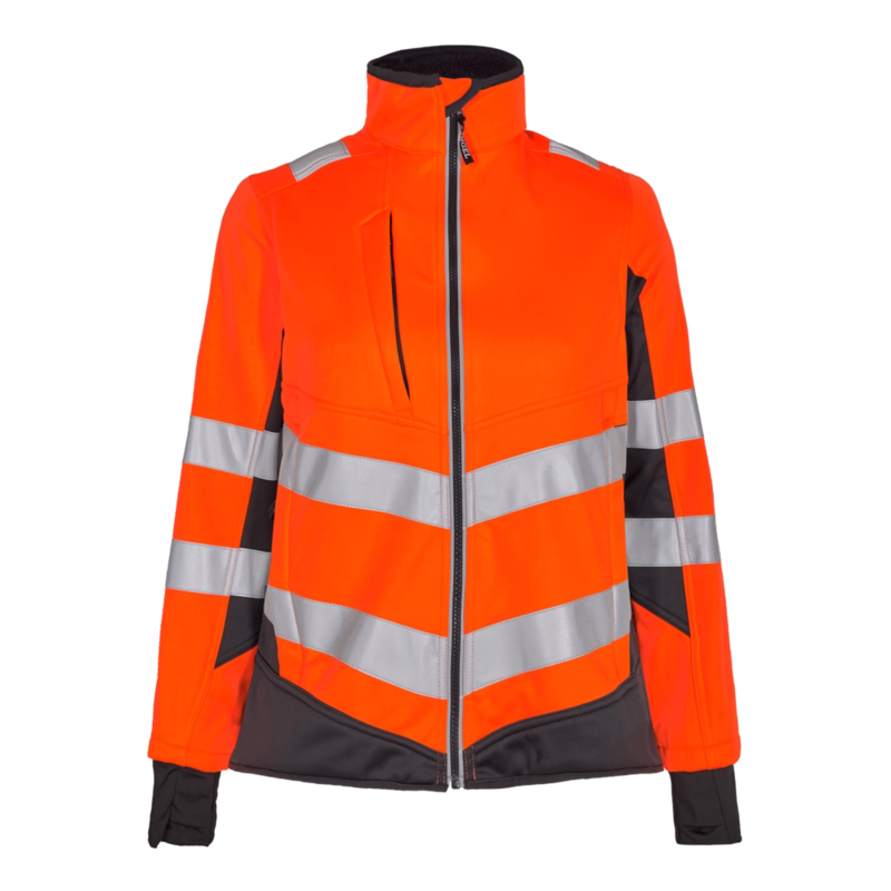 Softshelljakke Dame Hi-vis 1156 Orange/antrazitgrå, str. XS