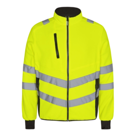 F. Engel - Fleecejakke Hi-vis 1192 Gul/sort