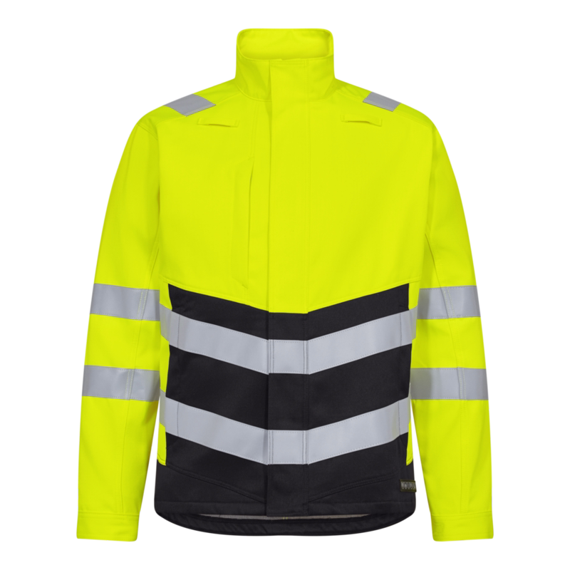 Arbejdsjakke Hi-vis 1321 Gul/sort, str. 4XL