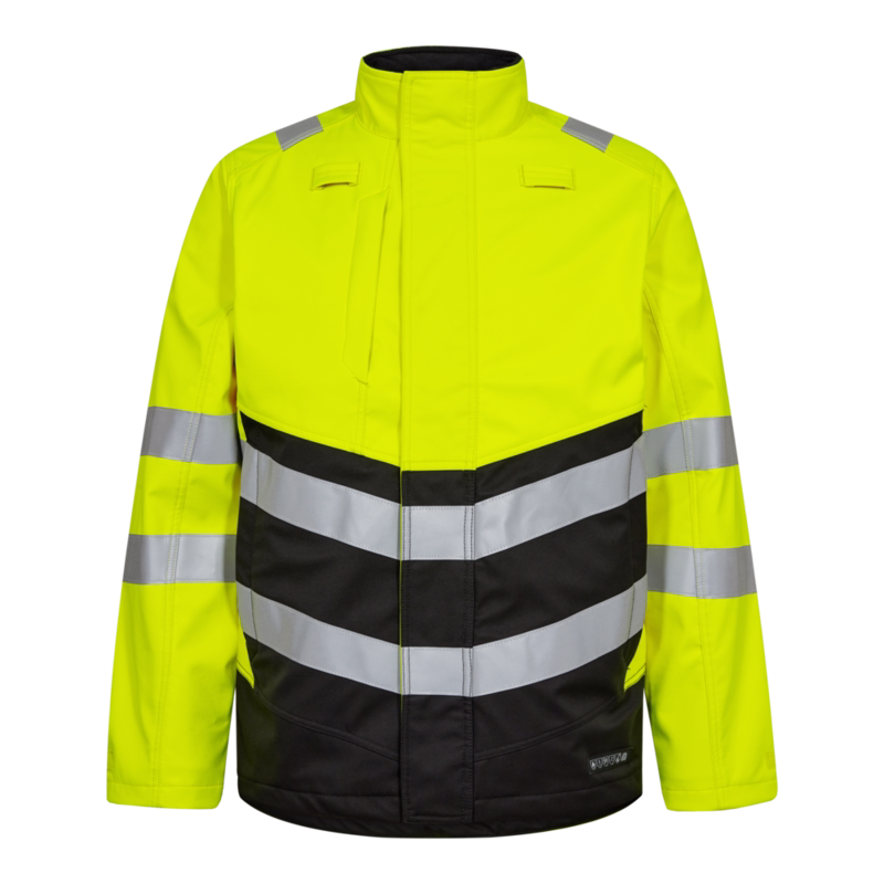 Softshelljakke Hi-vis 1324 Gul/sort, str. L