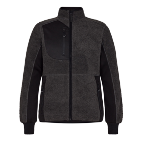 F. Engel - Fiberjakke 1362 Antrazitgrå/sort