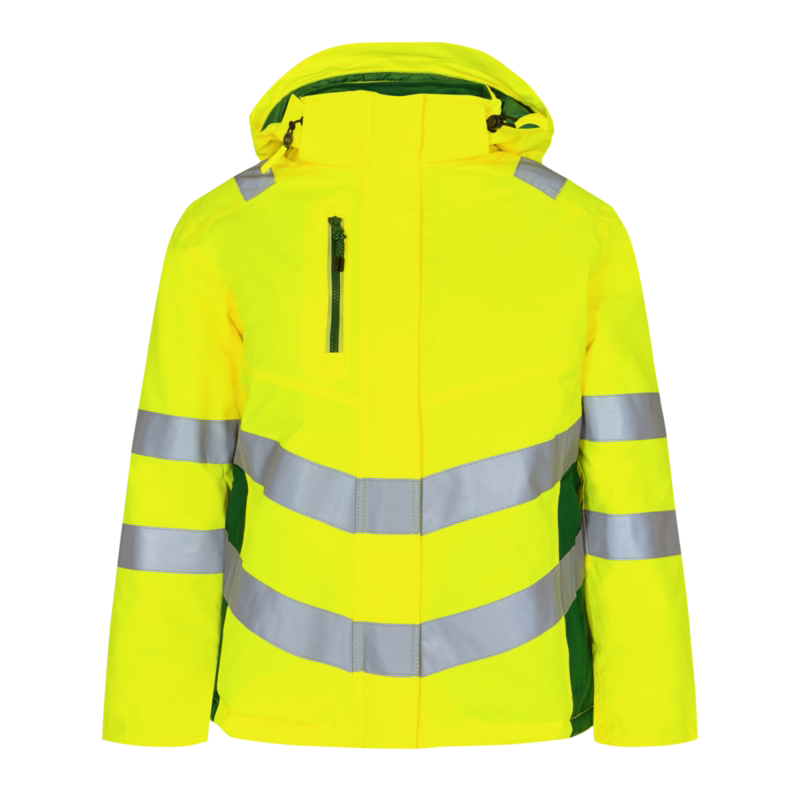 Vinterjakke Dame Hi-vis 1943 Gul/grøn, str. M