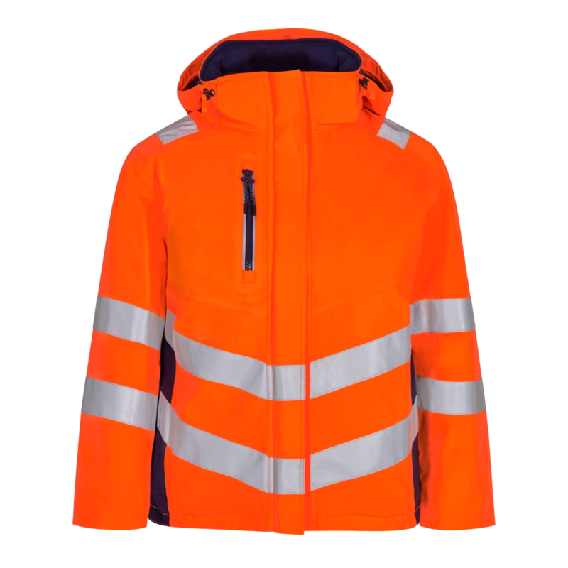 Vinterjakke Dame Hi-vis 1943 Orange/blue ink, str. 2XL
