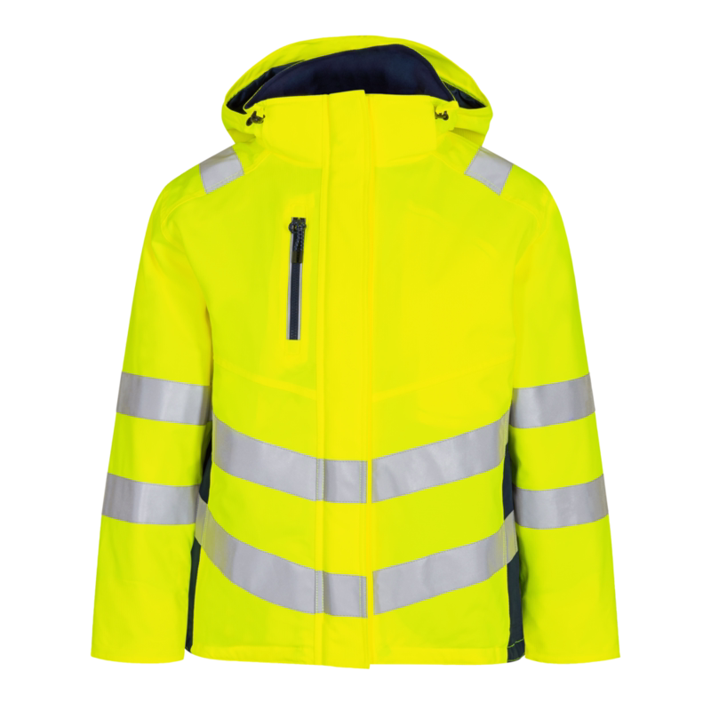 Vinterjakke Dame Hi-vis 1943 Gul/blue ink, str. 2XL
