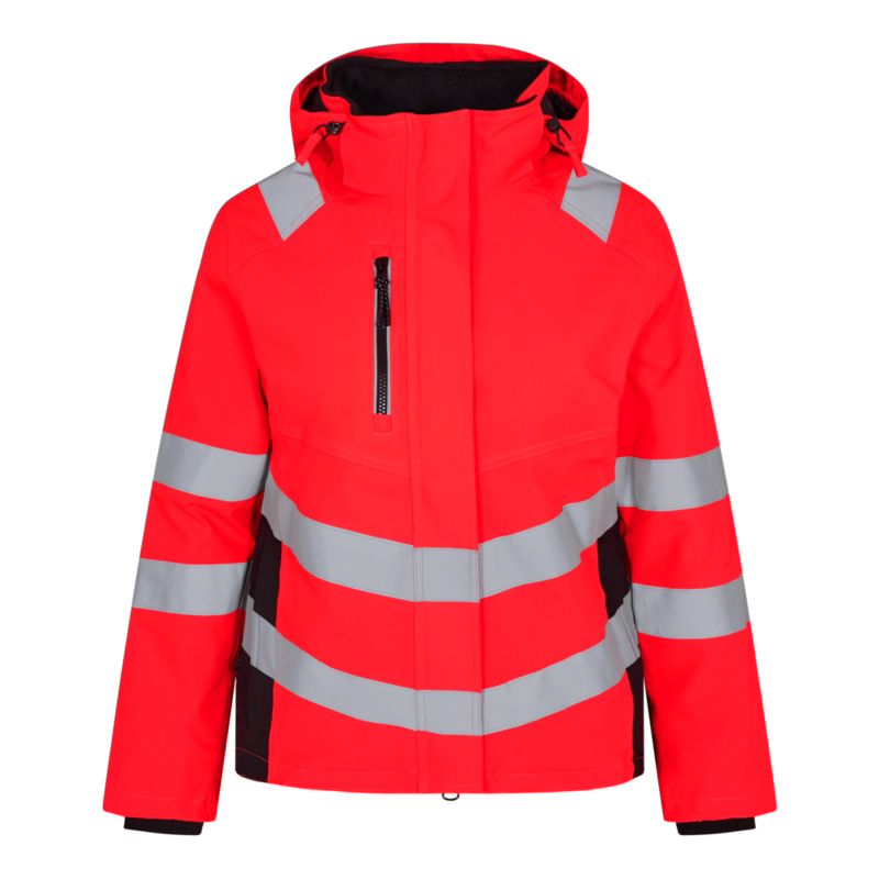 Vinterjakke Dame Hi-vis 1943 Rød/sort, str. 2XL