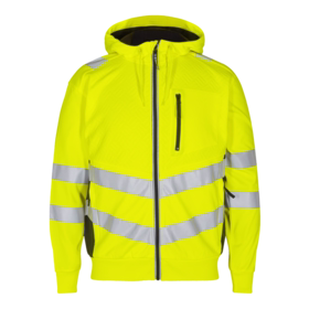 F. Engel - Sweat cardigan Hi-vis 8025 Gul/sort