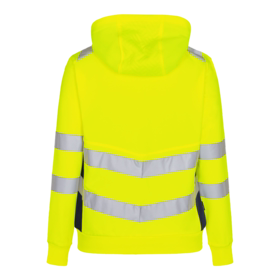 F. Engel - Sweat cardigan Dame Hi-vis 8027 Gul/blue ink