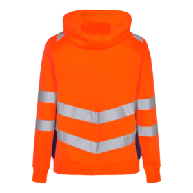F. Engel - Sweat cardigan Dame Hi-vis 8027 Orange/blue ink