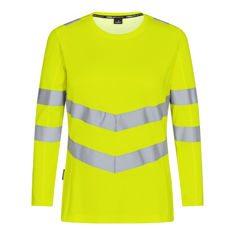 T-shirt L/Æ Dame Hi-vis 9543 Gul, str. S