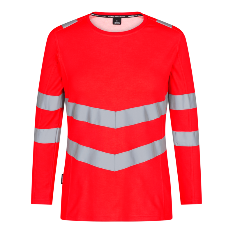 T-shirt L/Æ Dame Hi-vis 9543 Rød, str. M