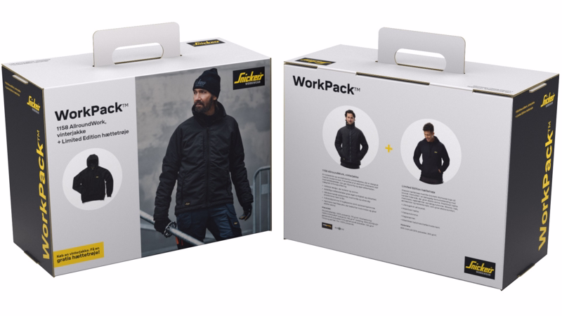 Vinterjakke/hættetrøje Workpack 1158/limited Sort, str. XL