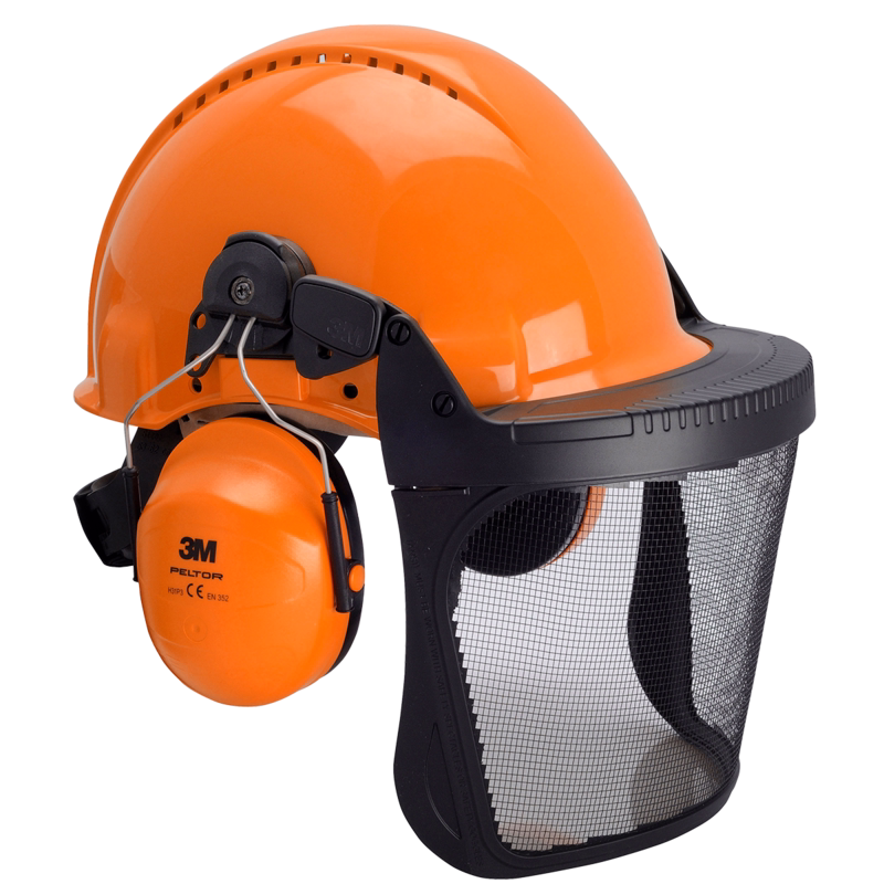 Skovhjelm m/høreværn G3000SKO Orange