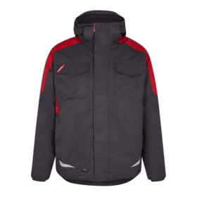 F. Engel - Vinterjakke 1410 Antrazitgrå/Tomato Red